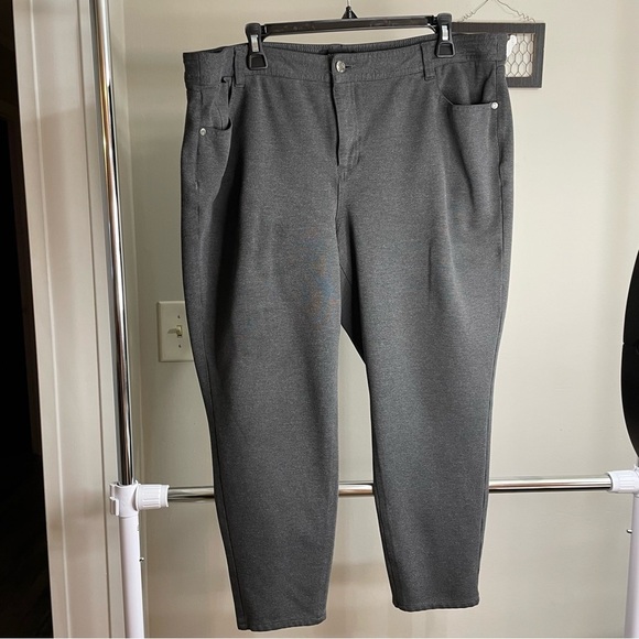 Gray Talbots Woman Petite Plus Size Dress Trousers - Picture 1 of 4
